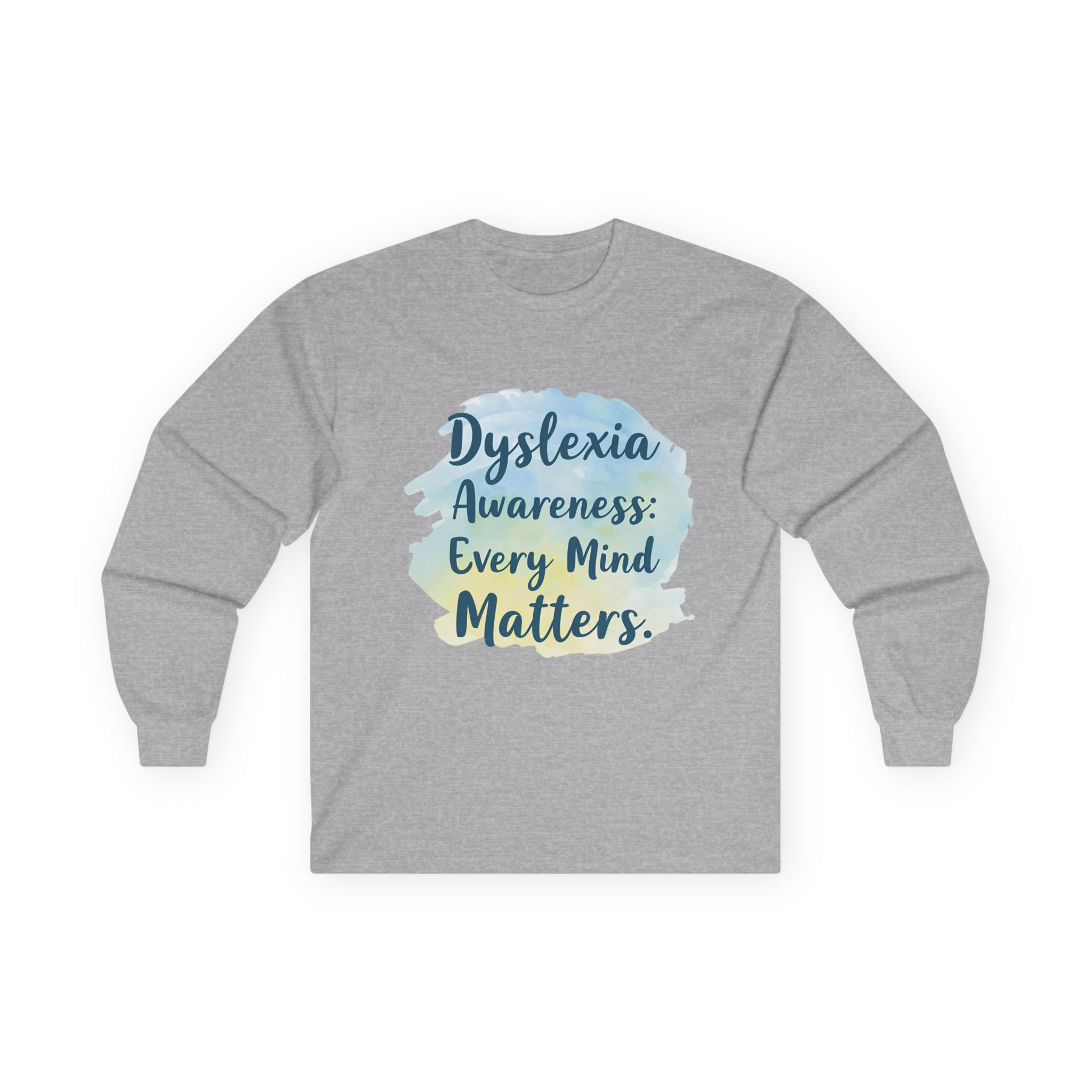Dyslexia Awareness: Every Mind Matters - Unisex Long Sleeve Tee - Image 13