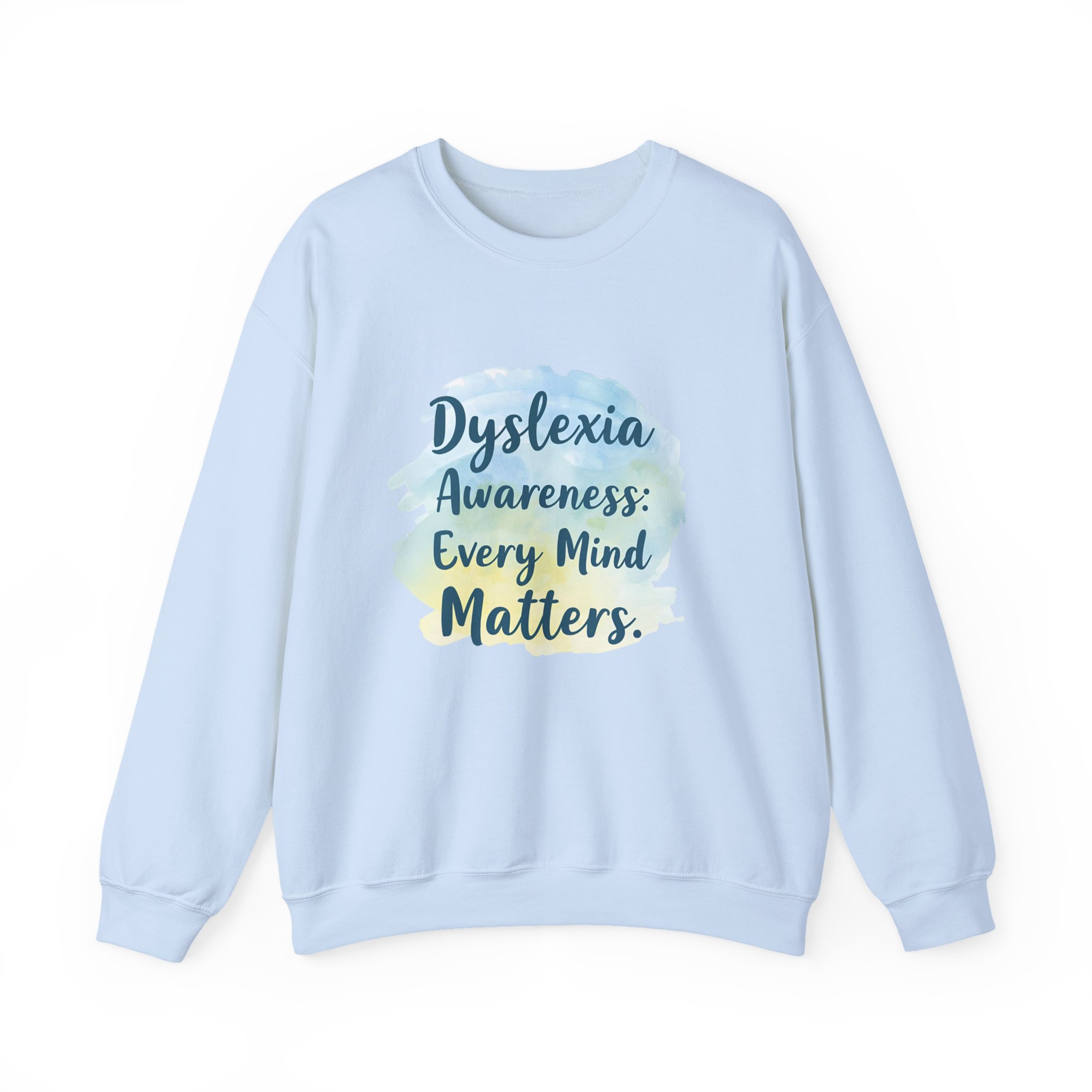 Dyslexia Awareness: Every Mind Matters -Crewneck Sweatshirt - Image 29