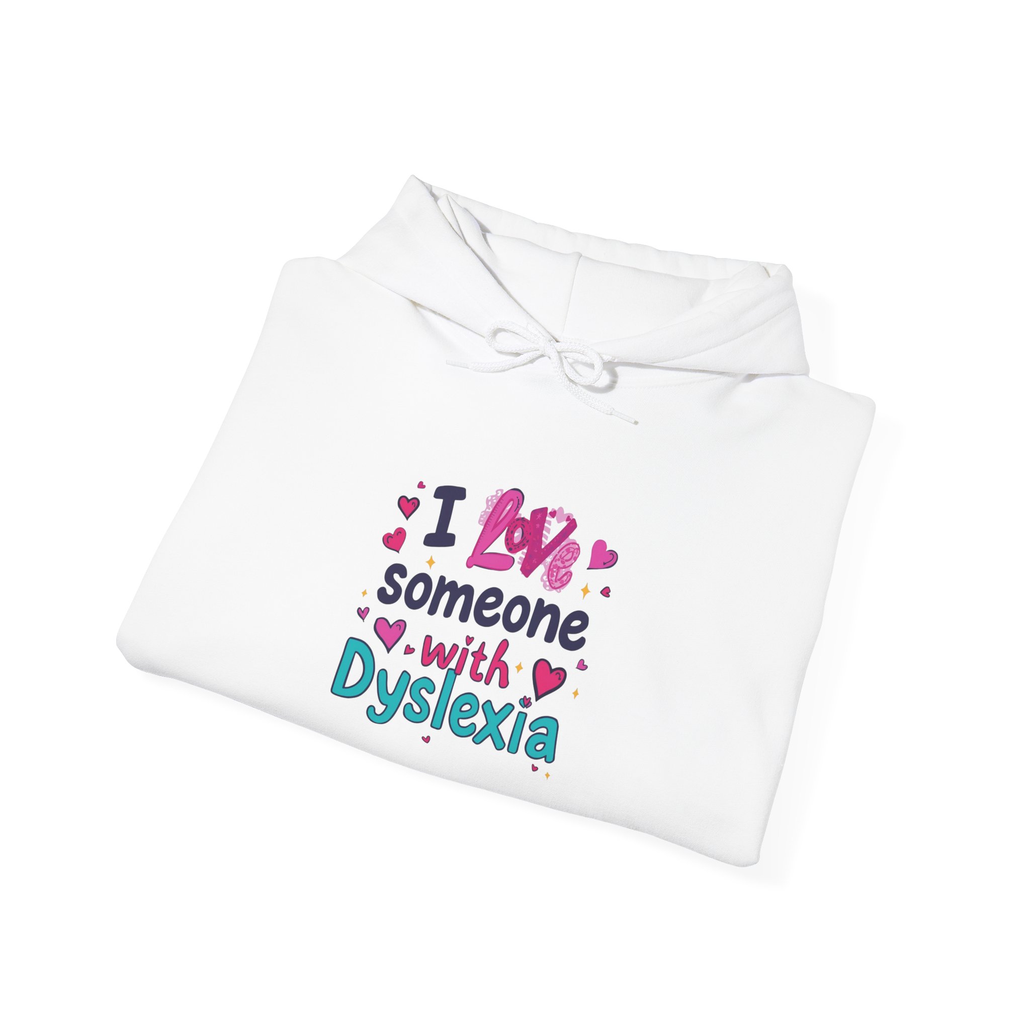 I love someone with Dyslexia - Unisex Hoodie - Image 8