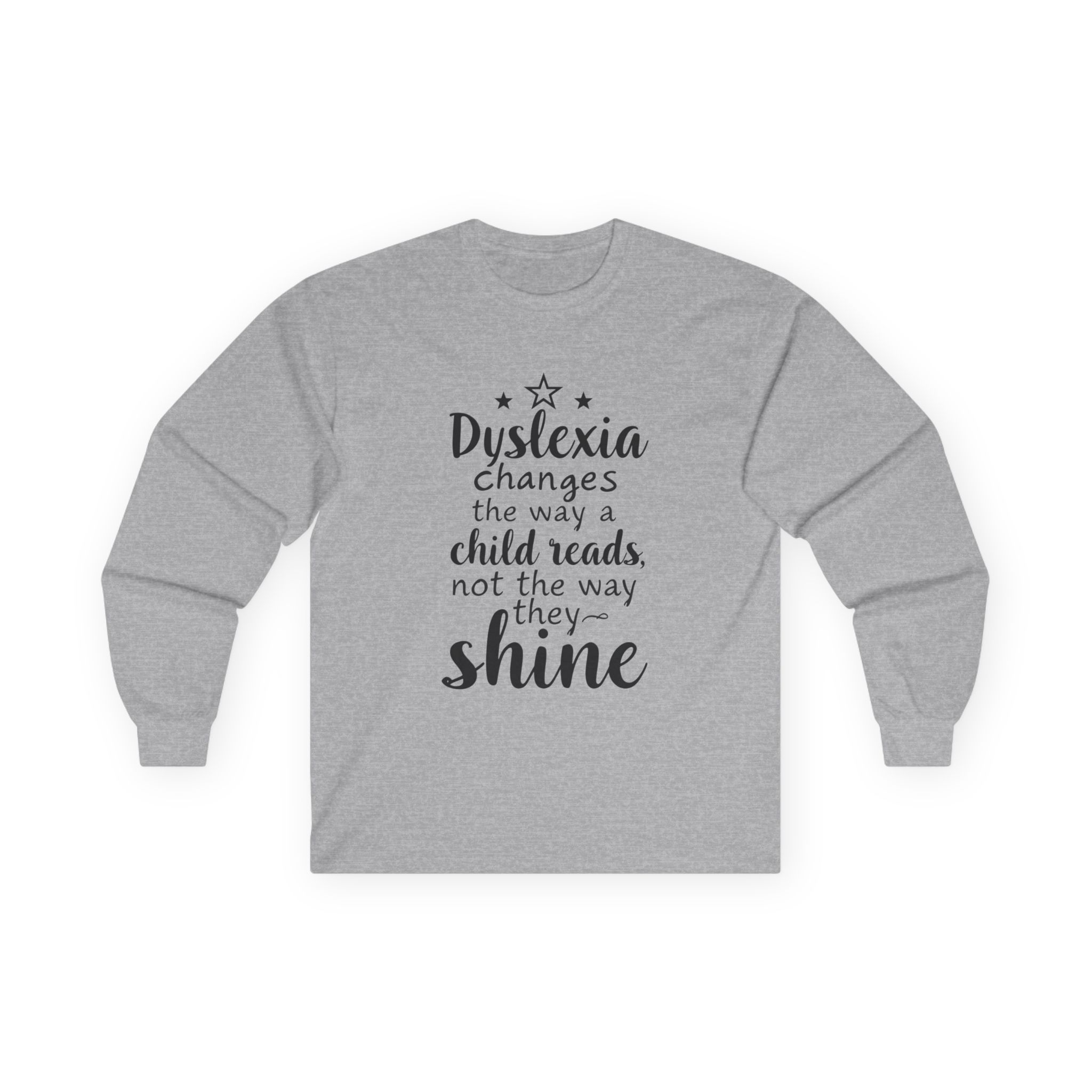 Dyslexia Changes the Way a Child Reads - Unisex Long Sleeve Tee - Image 4