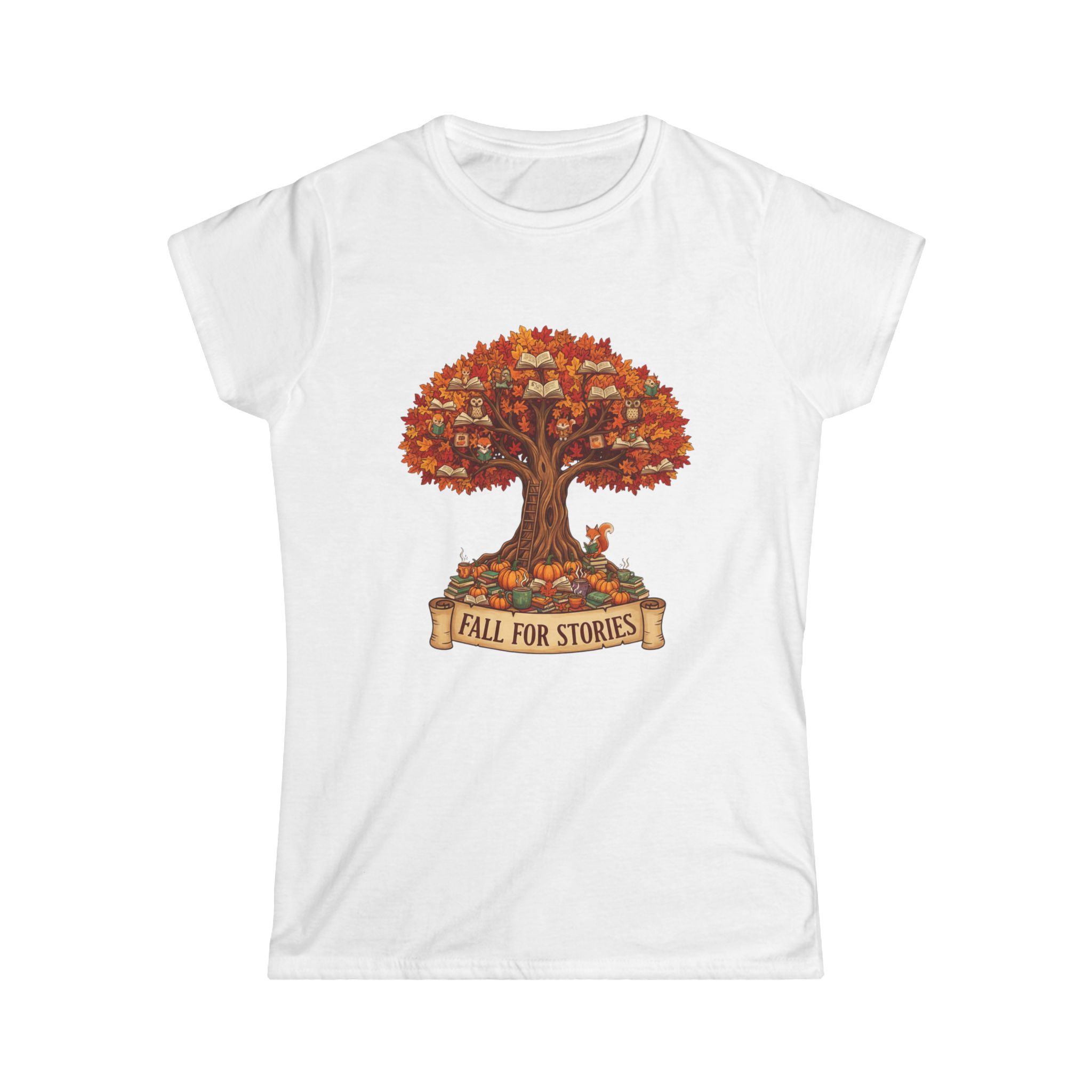 Fall For Stories - Women's Soft style t-shirt - Image 4