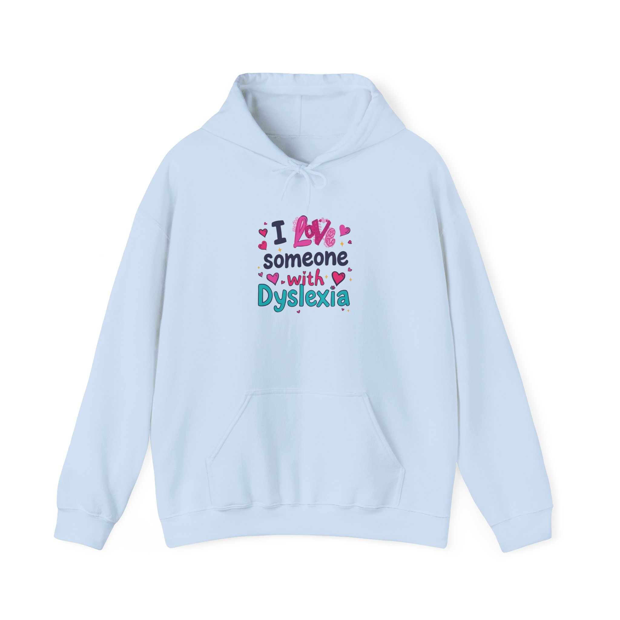 I love someone with Dyslexia - Unisex Hoodie - Image 21