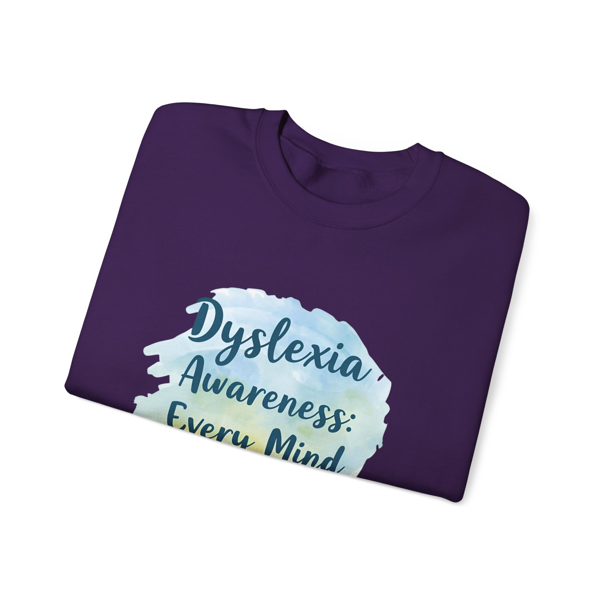 Dyslexia Awareness: Every Mind Matters -Crewneck Sweatshirt - Image 43