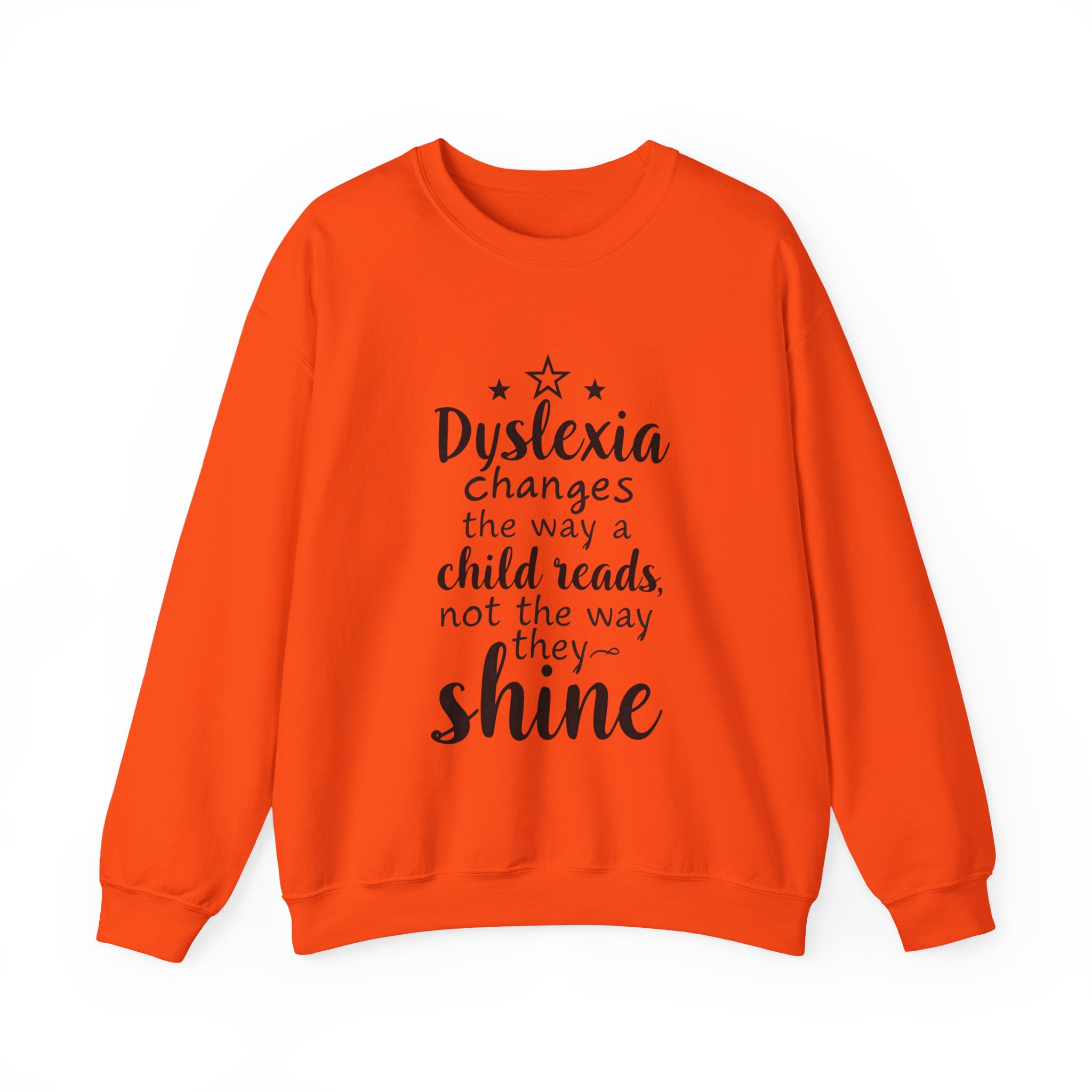Dyslexia Changes the Way a Child Reads...-Crewneck Sweatshirt - Image 6