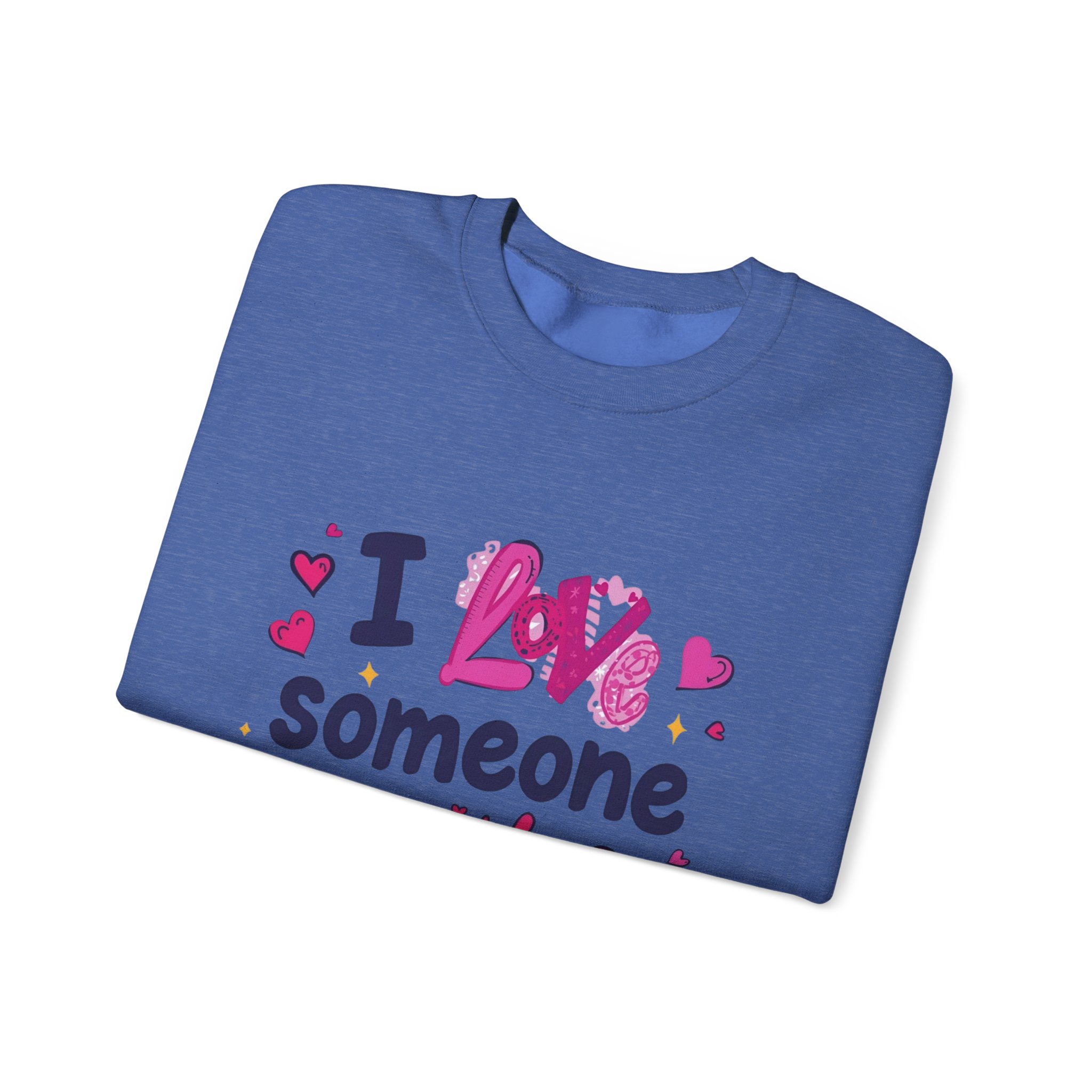 I love someone with Dyslexia -Crewneck Sweatshirt - Image 27