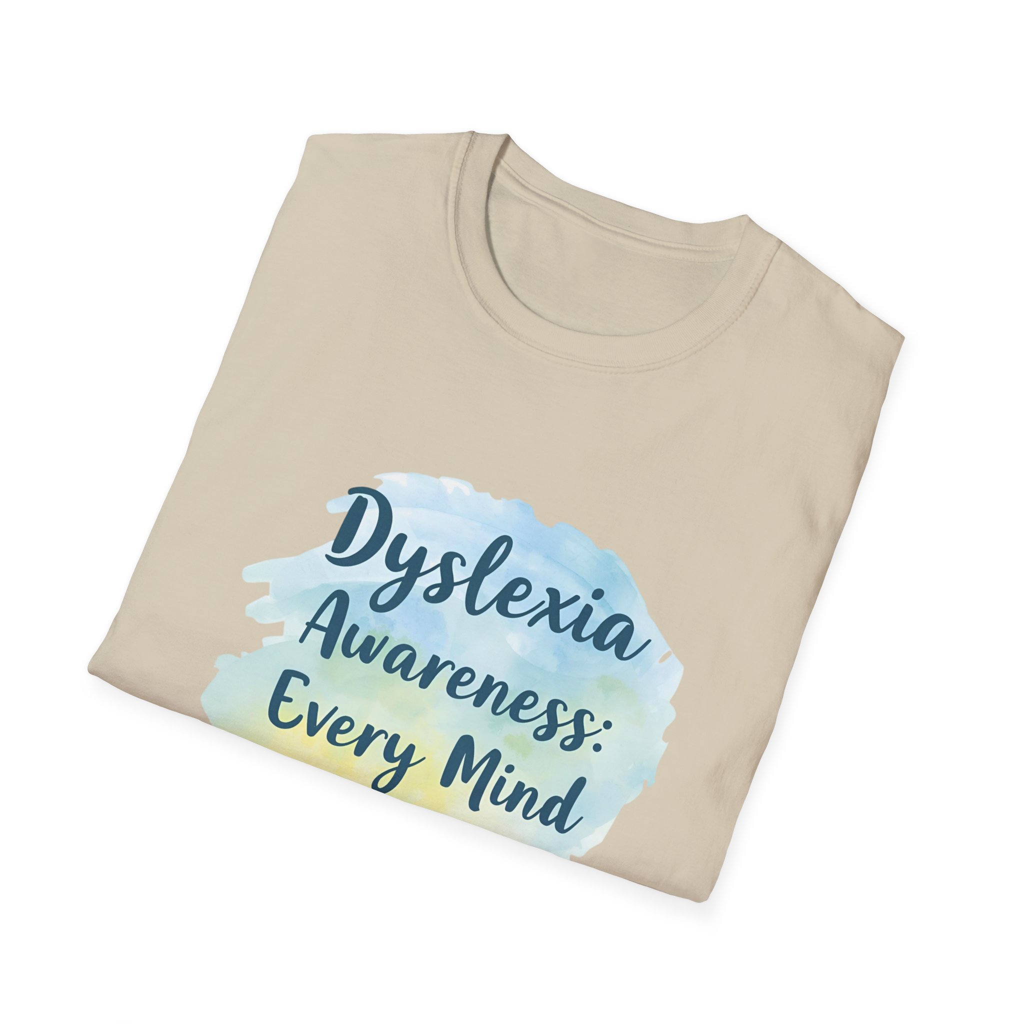Dyslexia Awareness: Every Mind Matters -Unisex Soft style T-Shirt - Image 12