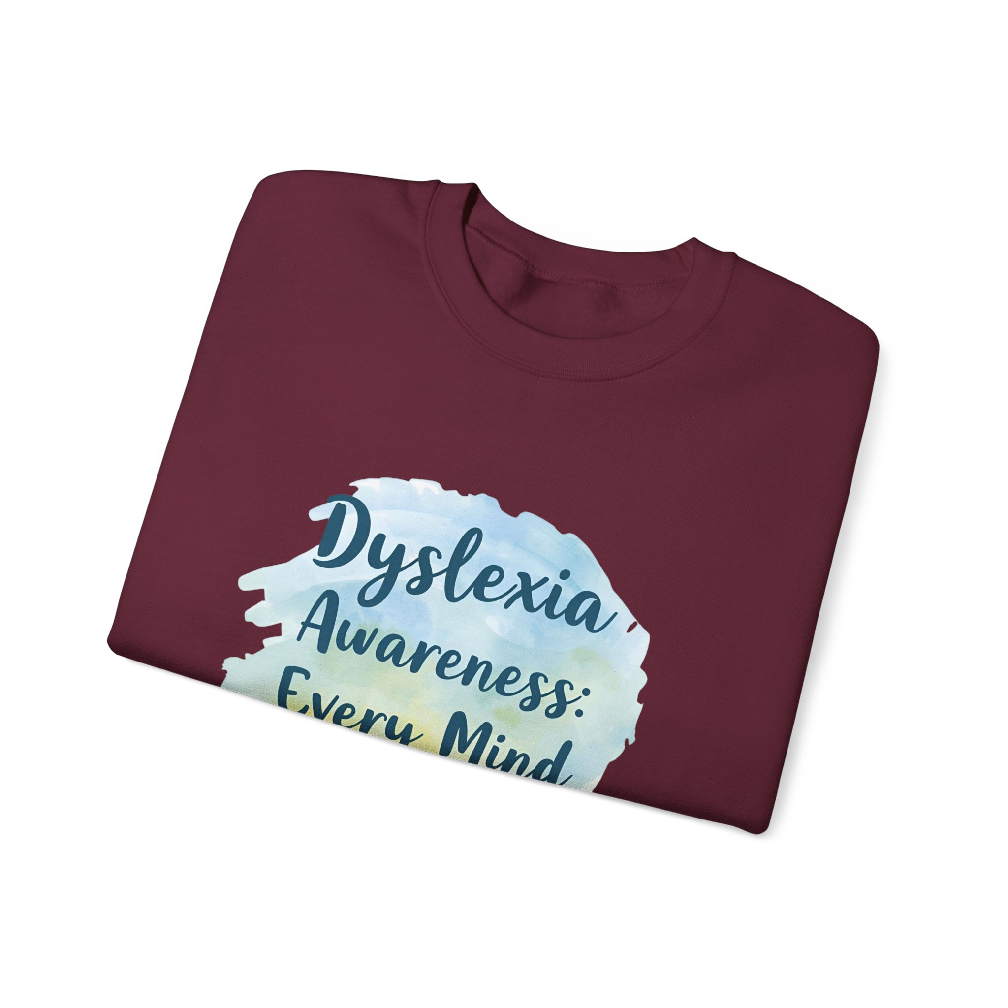 Dyslexia Awareness: Every Mind Matters -Crewneck Sweatshirt - Image 27