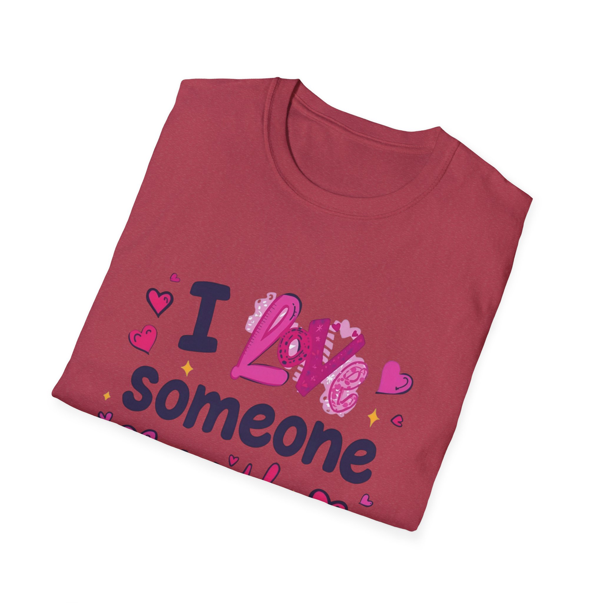 I love someone with Dyslexia -Unisex Soft style T-Shirt - Image 56