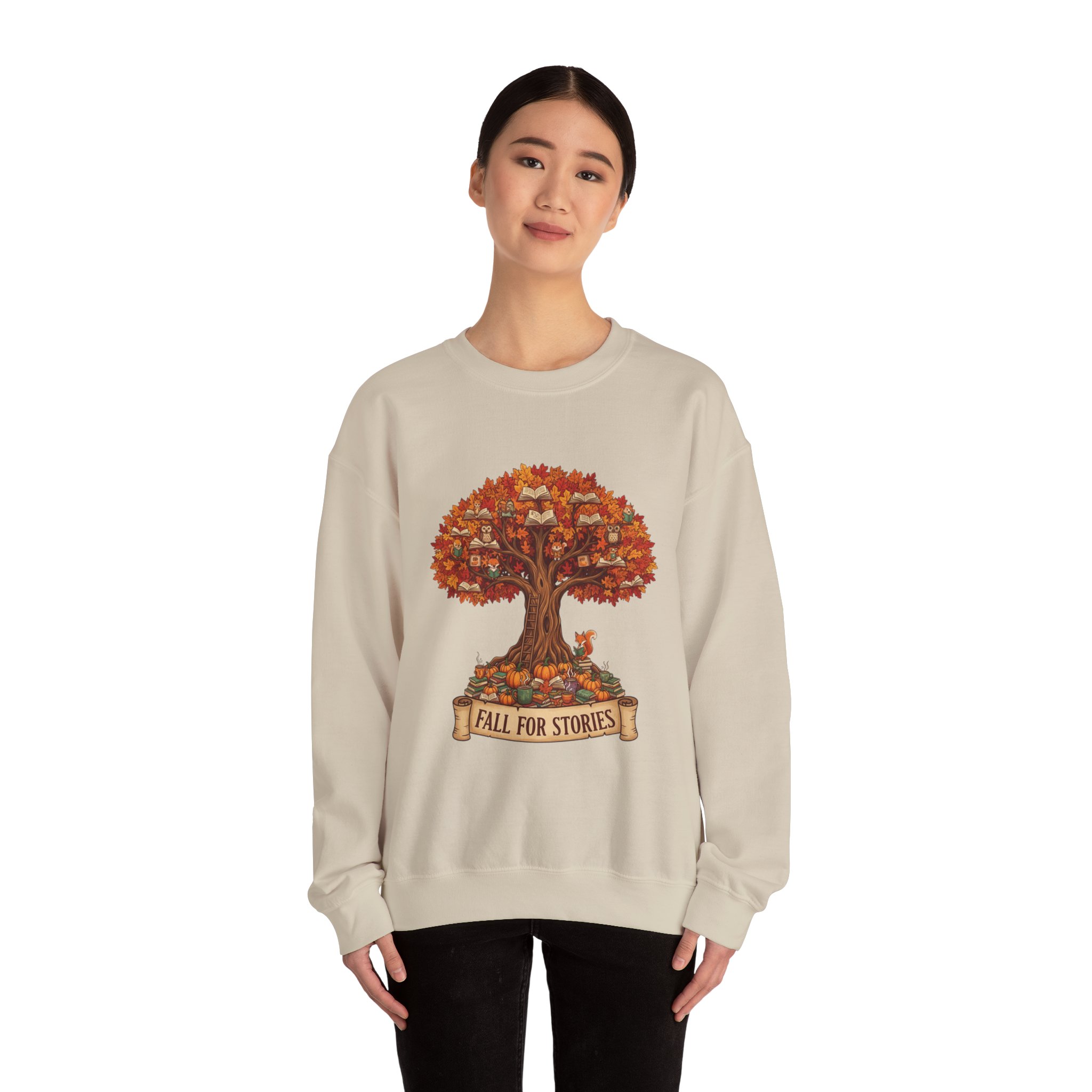 Fall For Stories -Crewneck Sweatshirt - Image 20