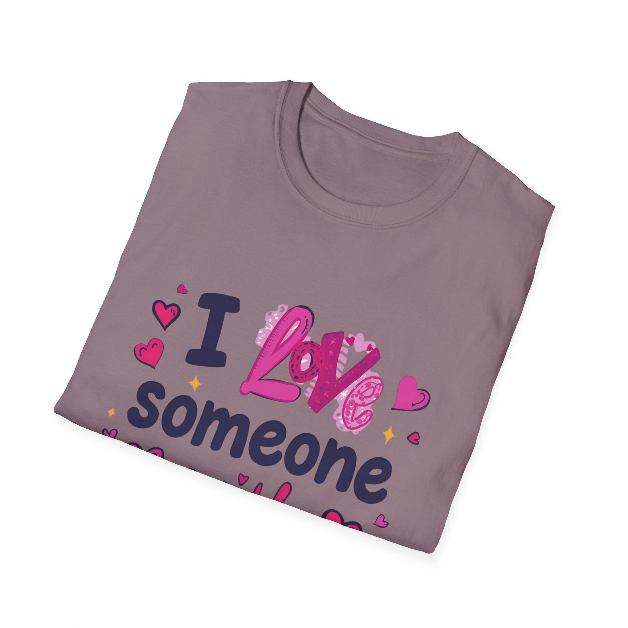 I love someone with Dyslexia -Unisex Soft style T-Shirt - Image 48