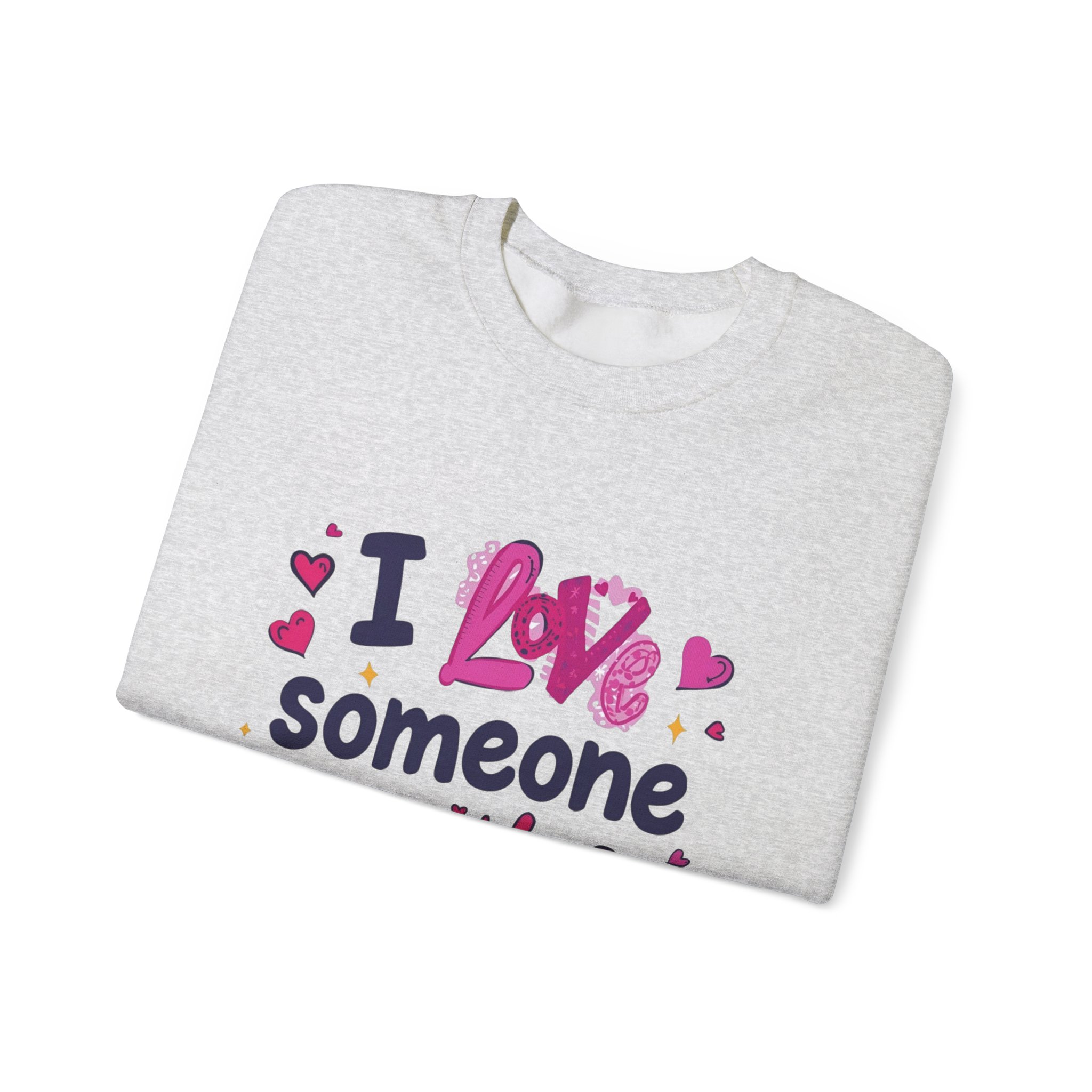 I love someone with Dyslexia -Crewneck Sweatshirt - Image 11