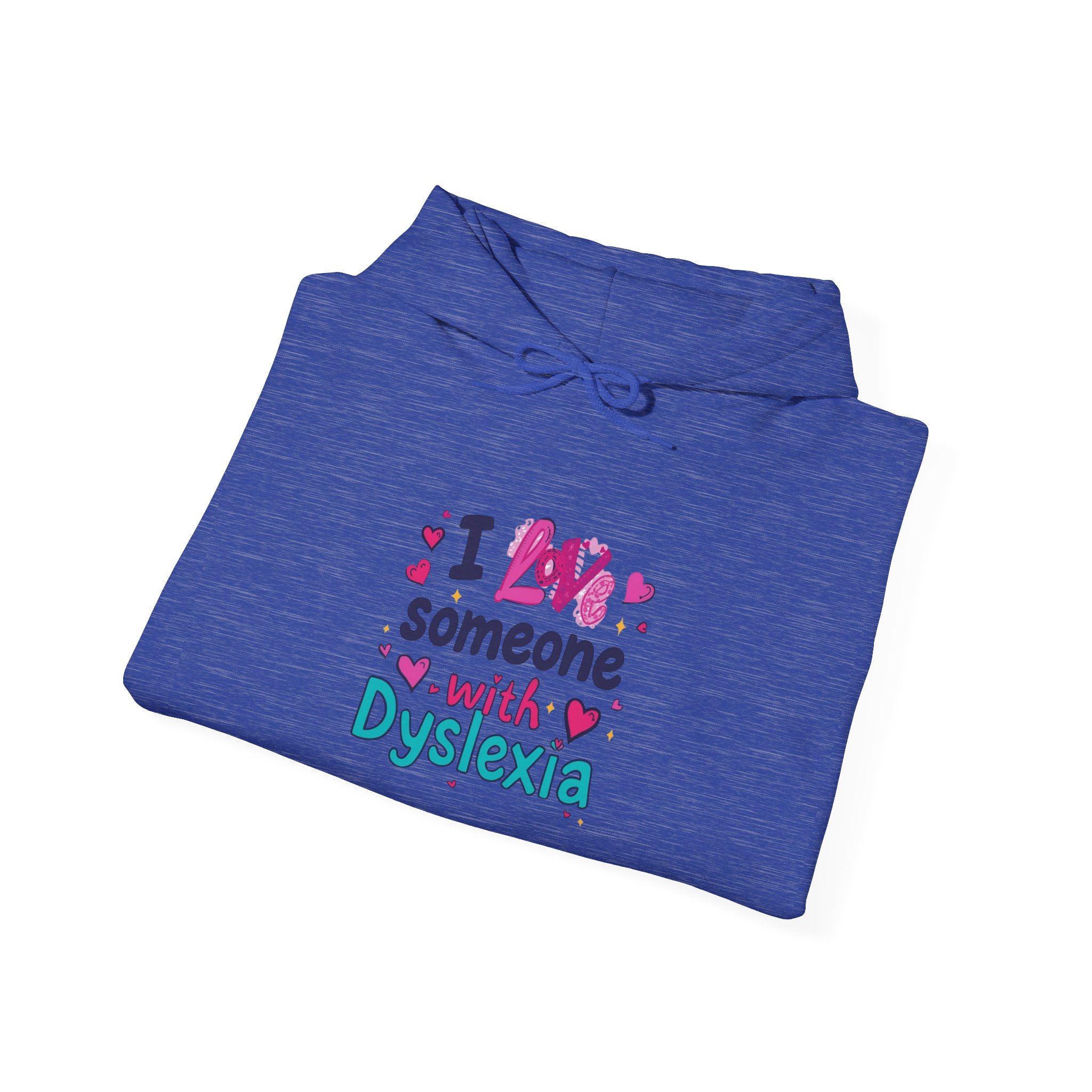 I love someone with Dyslexia - Unisex Hoodie - Image 32