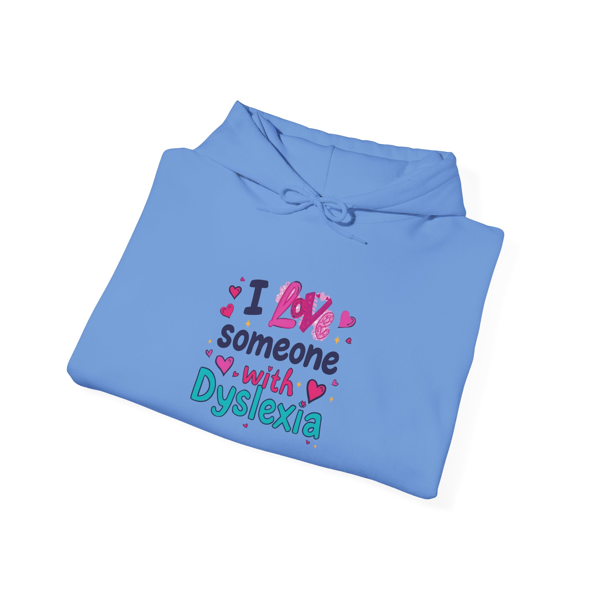 I love someone with Dyslexia - Unisex Hoodie - Image 28