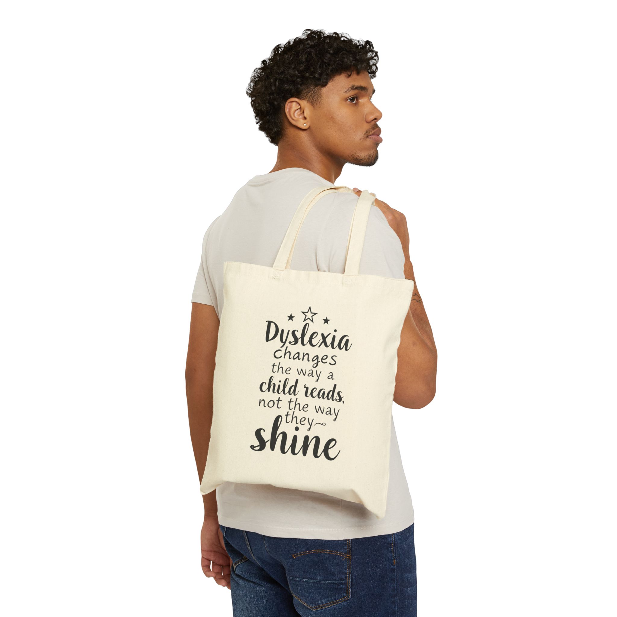 Dyslexia Changes the Way a Child Reads... - Tote Bag - Image 4