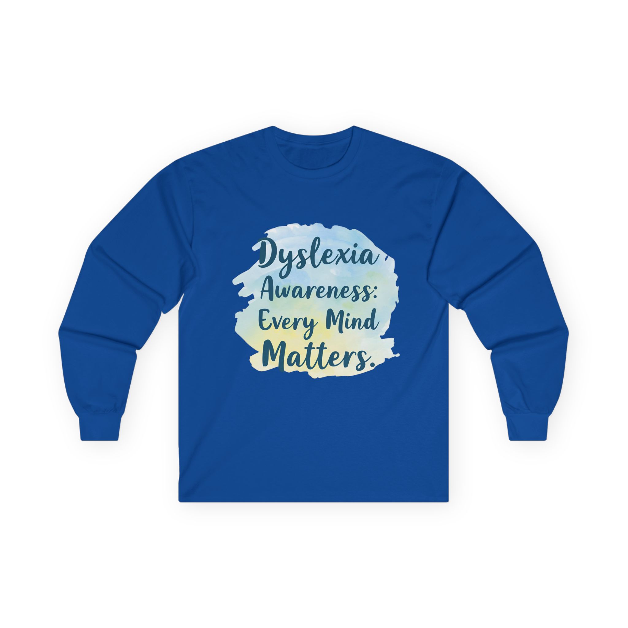 Dyslexia Awareness: Every Mind Matters - Unisex Long Sleeve Tee - Image 22