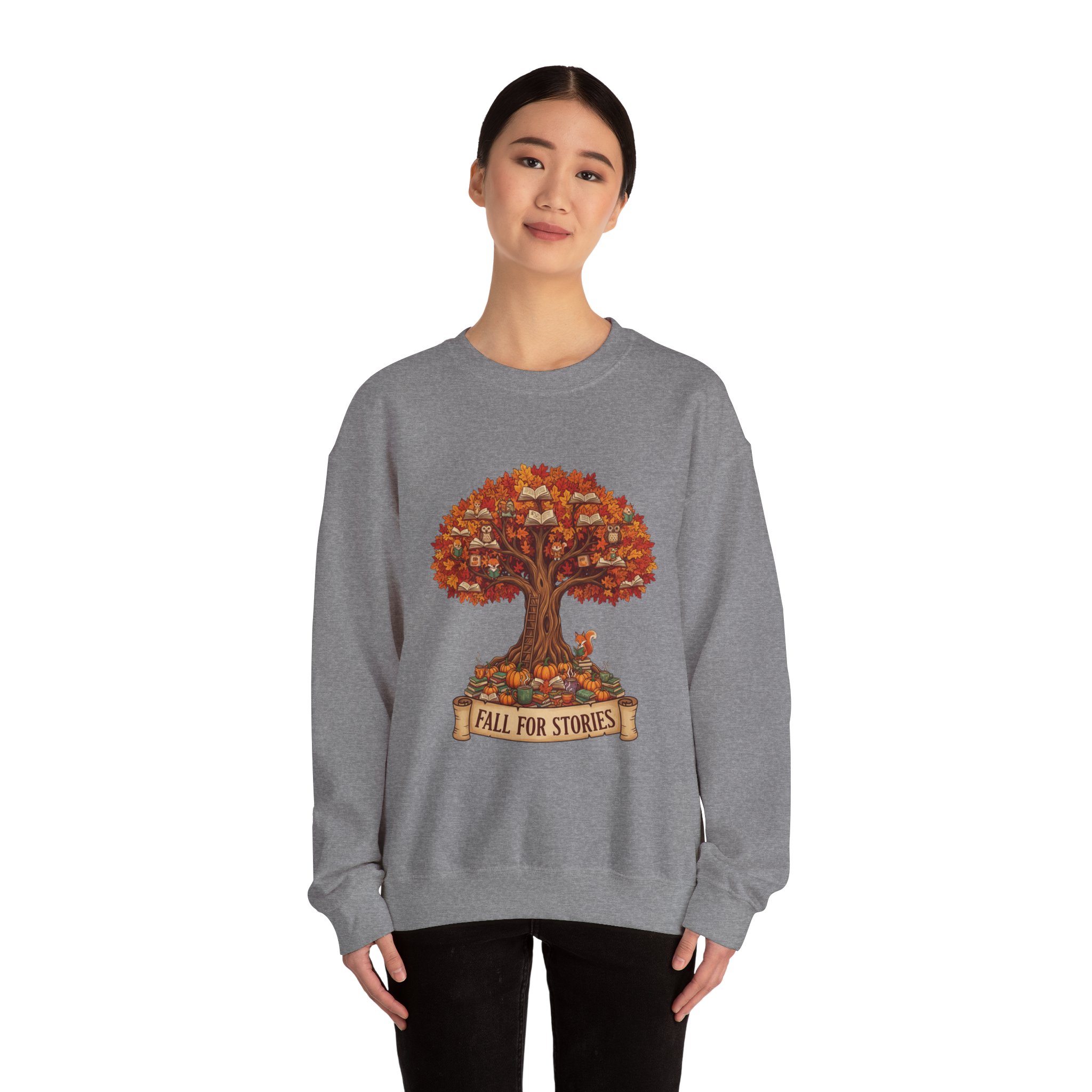 Fall For Stories -Crewneck Sweatshirt - Image 36