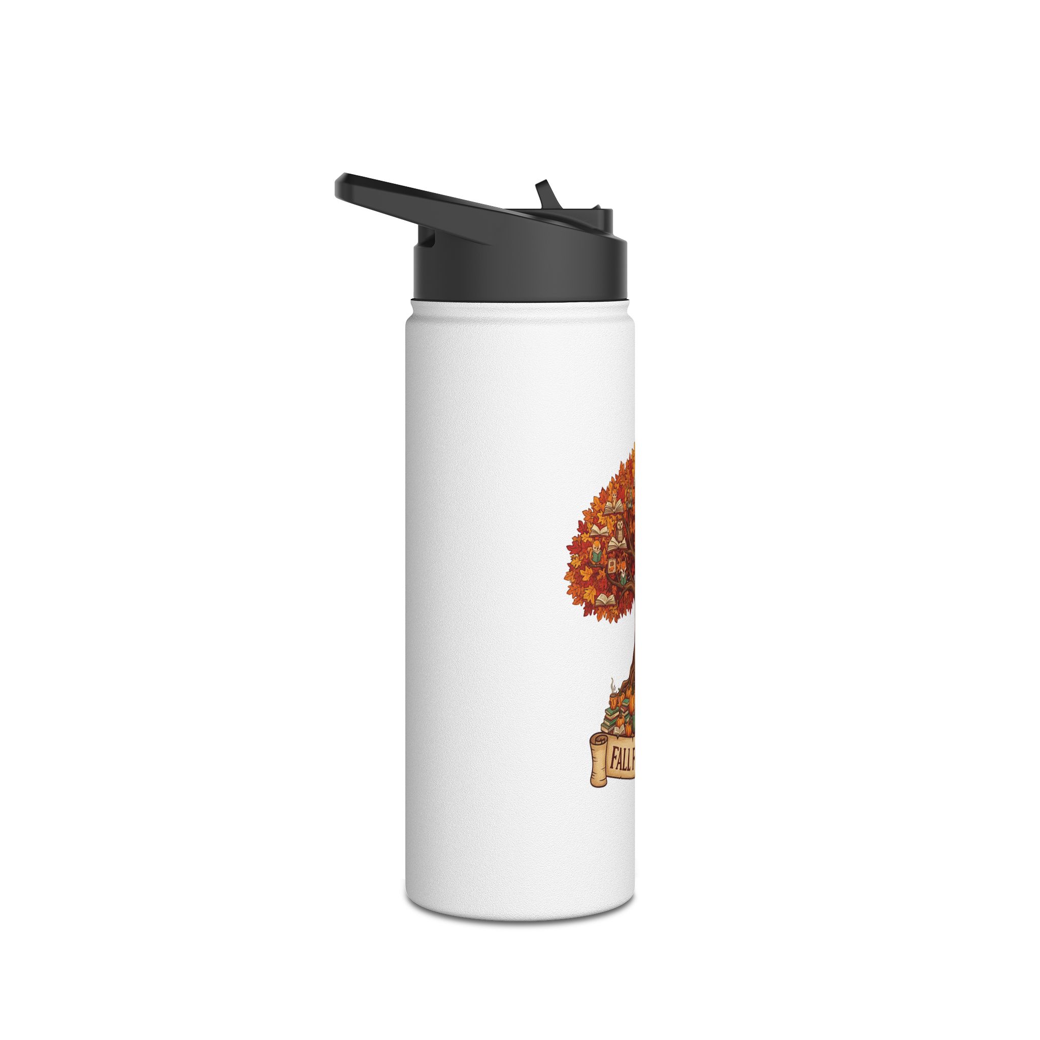Fall For Stories -Stainless Steel Water Bottle - Image 7