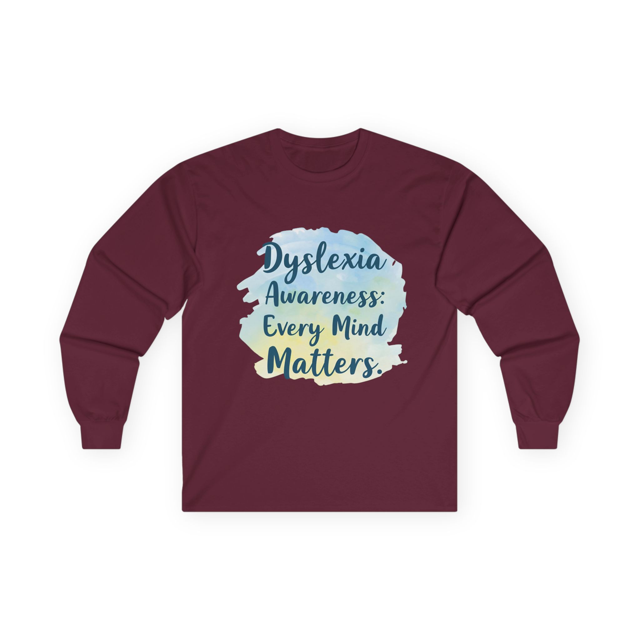 Dyslexia Awareness: Every Mind Matters - Unisex Long Sleeve Tee