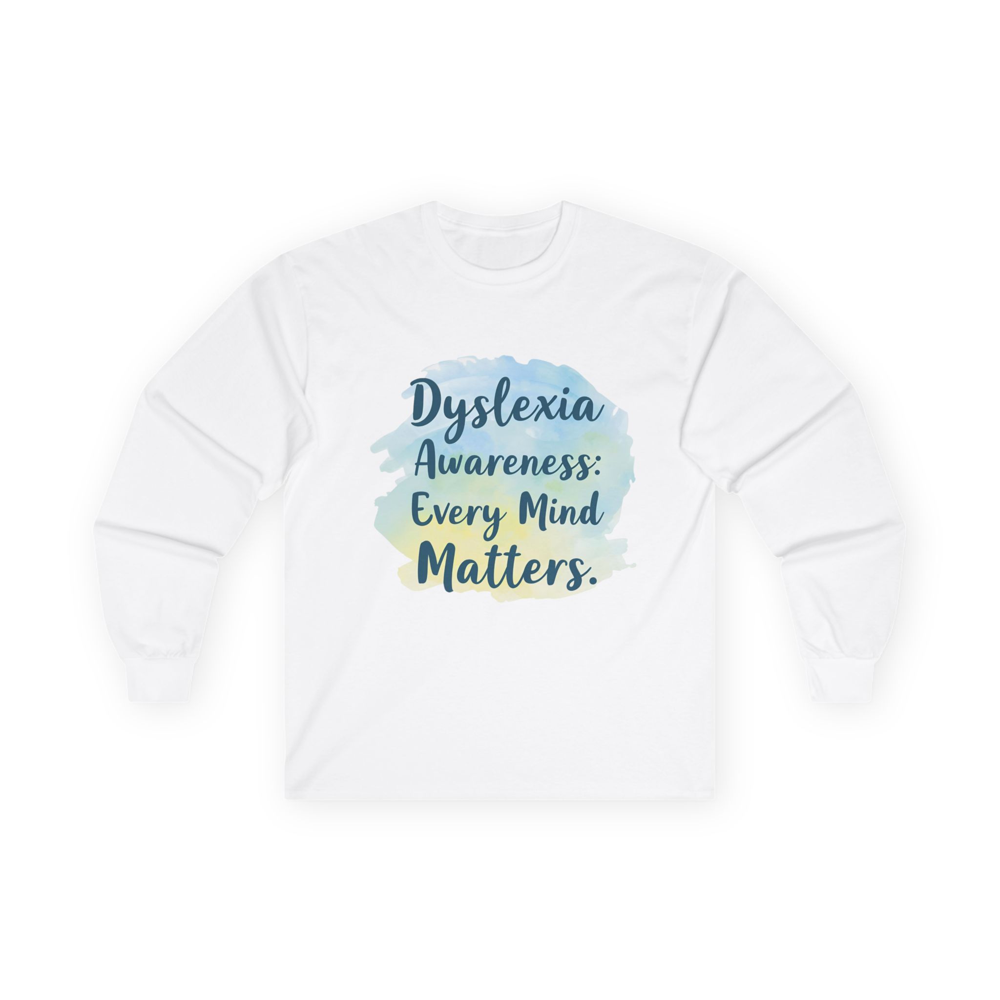 Dyslexia Awareness: Every Mind Matters - Unisex Long Sleeve Tee - Image 4
