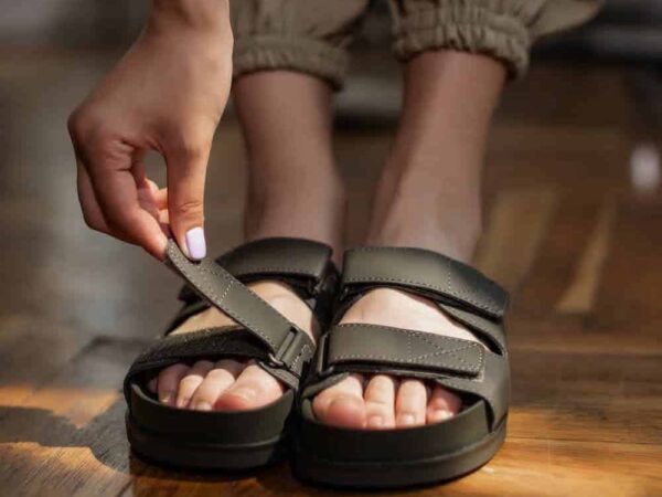 Double Strap Flat Sandals